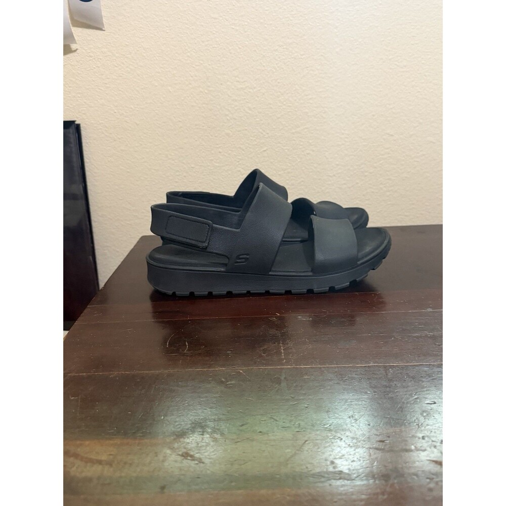 Skechers Women's Foamies Arch Fit Footsteps Day Dream Sandals Black Size 11 - Picture 3 of 11